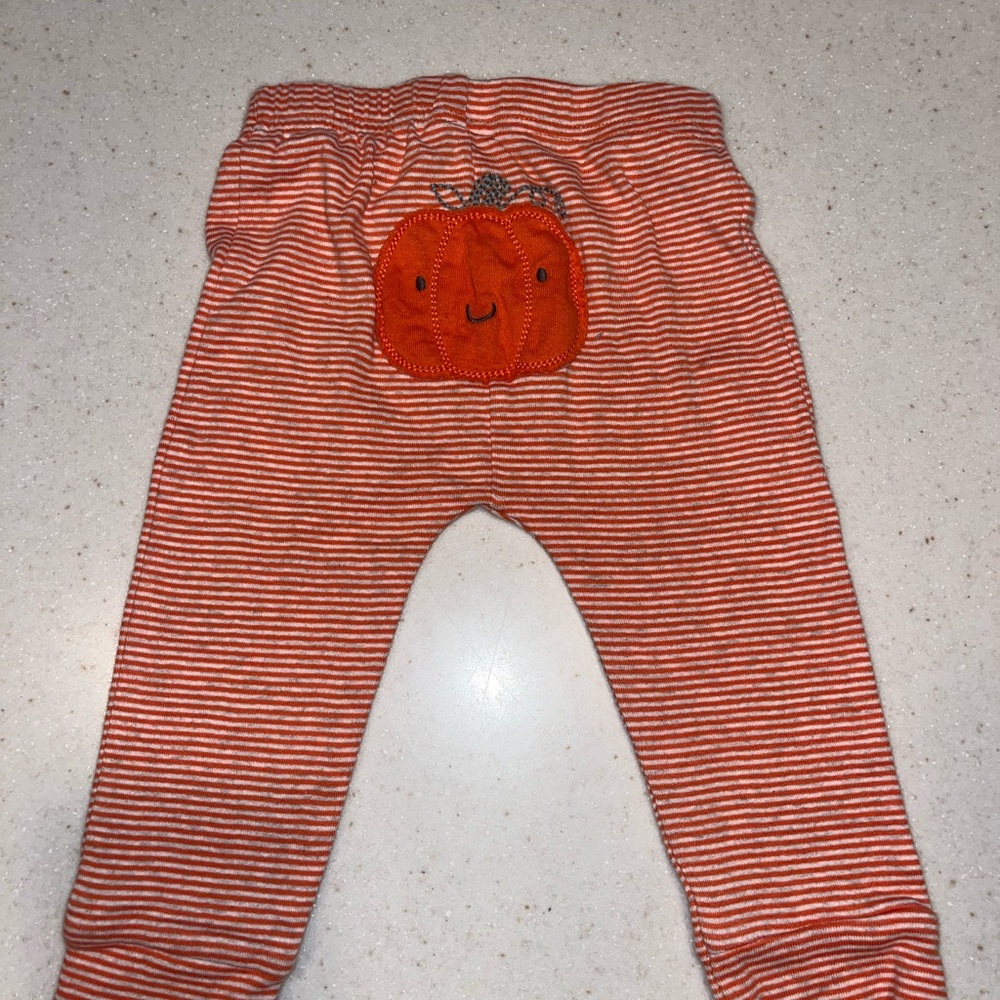 Carter's Orange Striped Baby Pants